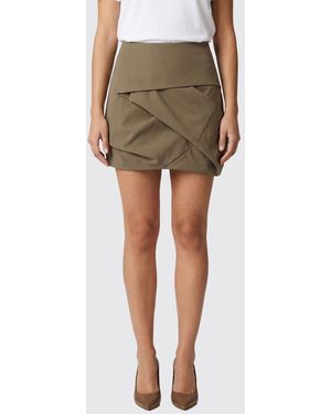 Entire studios Draped Cotton Mini Skirt - Green