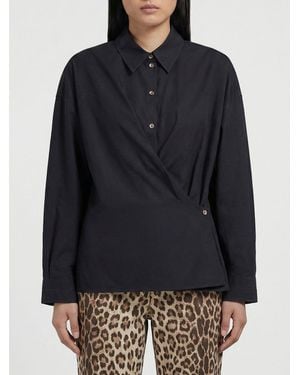 Lemaire Cotton And Silk Shirt - Blue