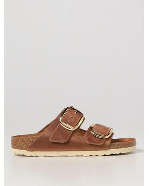 Birkenstock Arizona Big Buckle Oiled Leather Sandal - Brown
