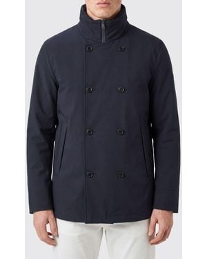 DUNO Parka Corta Cruzada De Poliamida Con Cuello Alto - Azul