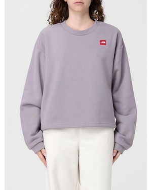 The North Face Crew Neck Sweatshirt With Logo - Purple