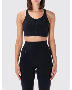 On Shoes Cropped Zip-Up Sports Top - Blue