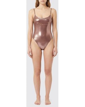 Blumarine Bañador De Una Pieza De Poliamida Laminada Con Strass - Multicolor