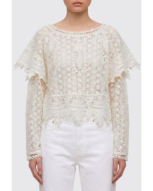 Isabel Marant Top De Macramé - Blanco