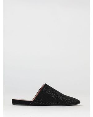 Premiata Suede Mules With Rhinestones - Black