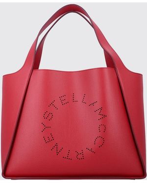 Stella McCartney Perforated Logo Handbag - Red