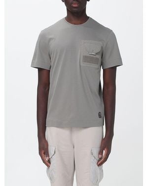Parajumpers Camiseta De Algodón Con Bolsillo - Gris