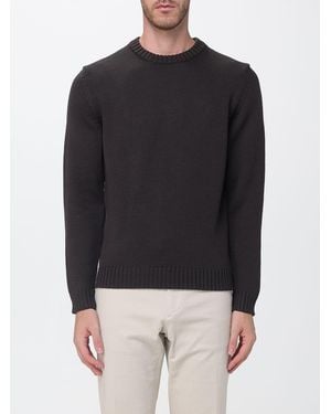 Zanone Slim Fit Crewneck Sweater - Black