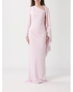 Self-Portrait Long Jersey Dress - Pink