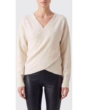 FEDERICA TOSI V-Neck Wool And Cashmere Blend Jumper - White