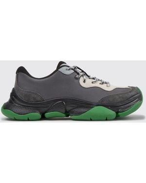 Camper Twins Bicolor-Sneakers Aus Kalbsleder Mit Vibram-Gummisohle - Grün