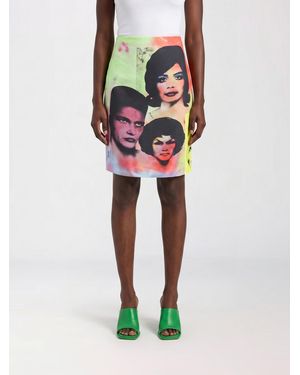 Versace Printed Silk Pencil Skirt - Multicolour