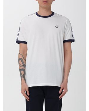 Fred Perry Cotton T-Shirt With Logo - White