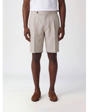 Incotex Cotton Tailored Shorts - Natural