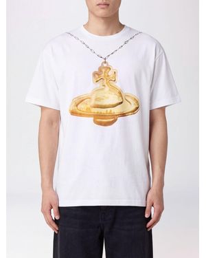 Vivienne Westwood Orb Logo Cotton Crewneck T-Shirt - White