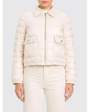 Twinset Padded And Quilted Down Jacket - Natural