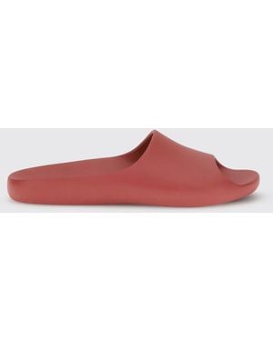 The Row Ama Open-Toe Slides - Red