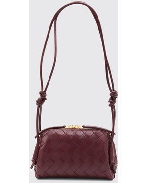 Bottega Veneta Woven Leather Concert Pouch - Red
