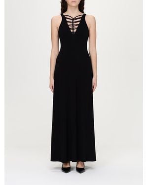 Emporio Armani Maxi Dress Laceup Detail - Black