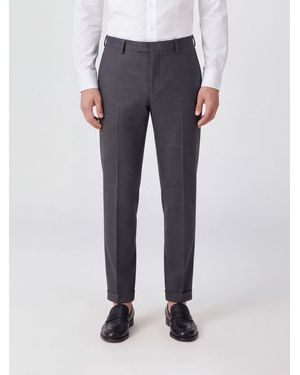 Dondup Pantalones De Vestir Gaubert Slim Fit De Mezcla De Lana - Azul