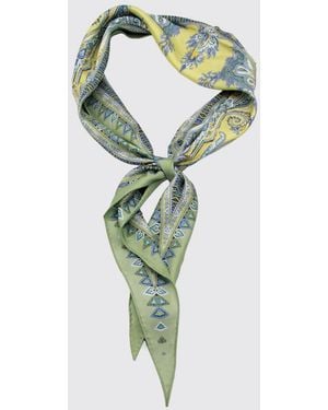Etro Silk Foulard With Paisley Print - Green