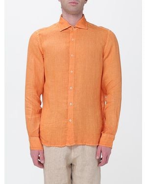 120% Lino Linen Shirt - Orange