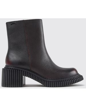 Camper Biker Western Boots - Black