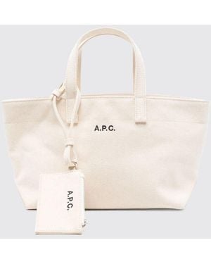 A.P.C. Le Drummer Cotton Canvas Bag - Natural