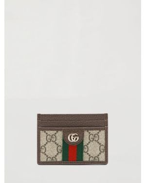 Gucci Ophidia Kreditkartenetui Aus Gg Supreme Canvas - Natur