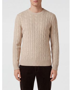 Polo Ralph Lauren Cable-Knit Crewneck Jumper - Natural