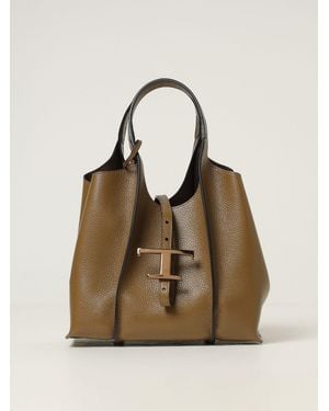 Tod's Schultertasche Damen - Natur