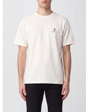 Premiata Cotton Crewneck T-Shirt With Embroidered Logo - White