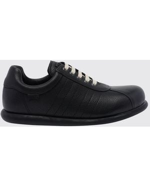 Camper Pelotas Low-Top Smooth Calf Leather Sneakers With Rubber Sole - Black