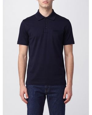 Ferragamo Polo Slim Fit A Maniche Corte - Blu
