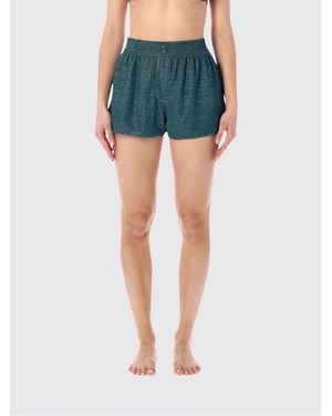 Oséree Lurex Swim Shorts - Blue