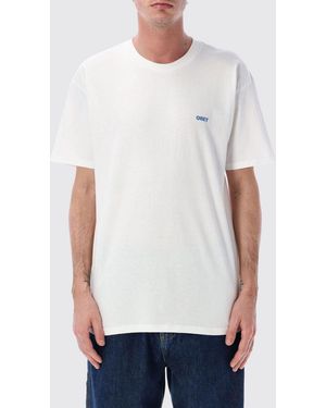 Obey Printed Cotton T-Shirt - White