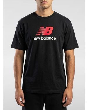 New Balance T-Shirt Herren - Schwarz