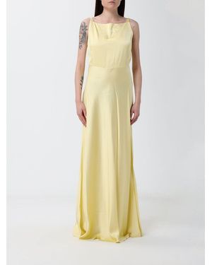 Liu Jo Long Satin Dress - Yellow