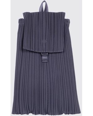 Pleats Please Issey Miyake Pleated Polyester Backpack - Blue