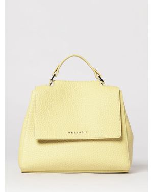 Orciani Sveva Soft Hammered Leather Bag - Yellow