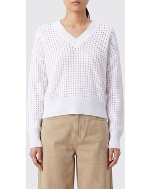 Kangra Jersey De Pico De Algodón Perforado - Blanco