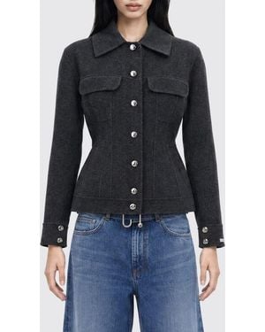 Sportmax Slim Fit Wool Shirt Jacket With Flap Pockets - Blue