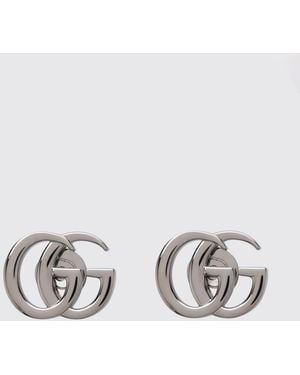 Gucci Gg Marmont Ohrstecker Aus Silberfarbenem Messing Mit Butterfly-Verschluss - Mettallic