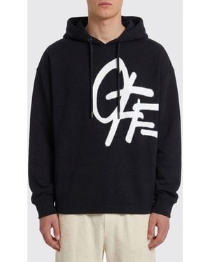 Off-White c/o Virgil Abloh Cotton Hoodie With Logo - Blue