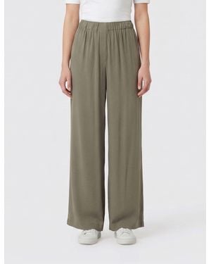 FEDERICA TOSI Crêpe Palazzo Trousers - Green