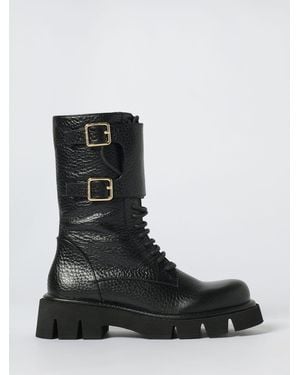 Paloma Barceló Flat Ankle Boots - Black