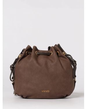 Liu Jo Synthetic Leather Bucket Bag - Brown
