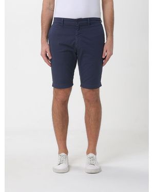 Mason's Slim Fit Stretch Cotton Shorts - Blue