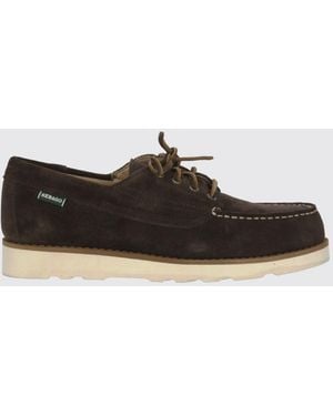Sebago Suede Calfskin Boat Shoes With Laces - White