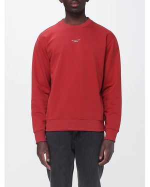 Drole de Monsieur Cotton Crewneck Sweatshirt With Logo - Red